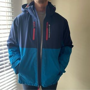 Men’s Vineyard Vines Ski Winter Performance Jacket, Puffy and Waterproof Shell